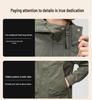 Men's 2025 Military Green Waterproof Windbreaker Jacket - Spring/Autumn Style