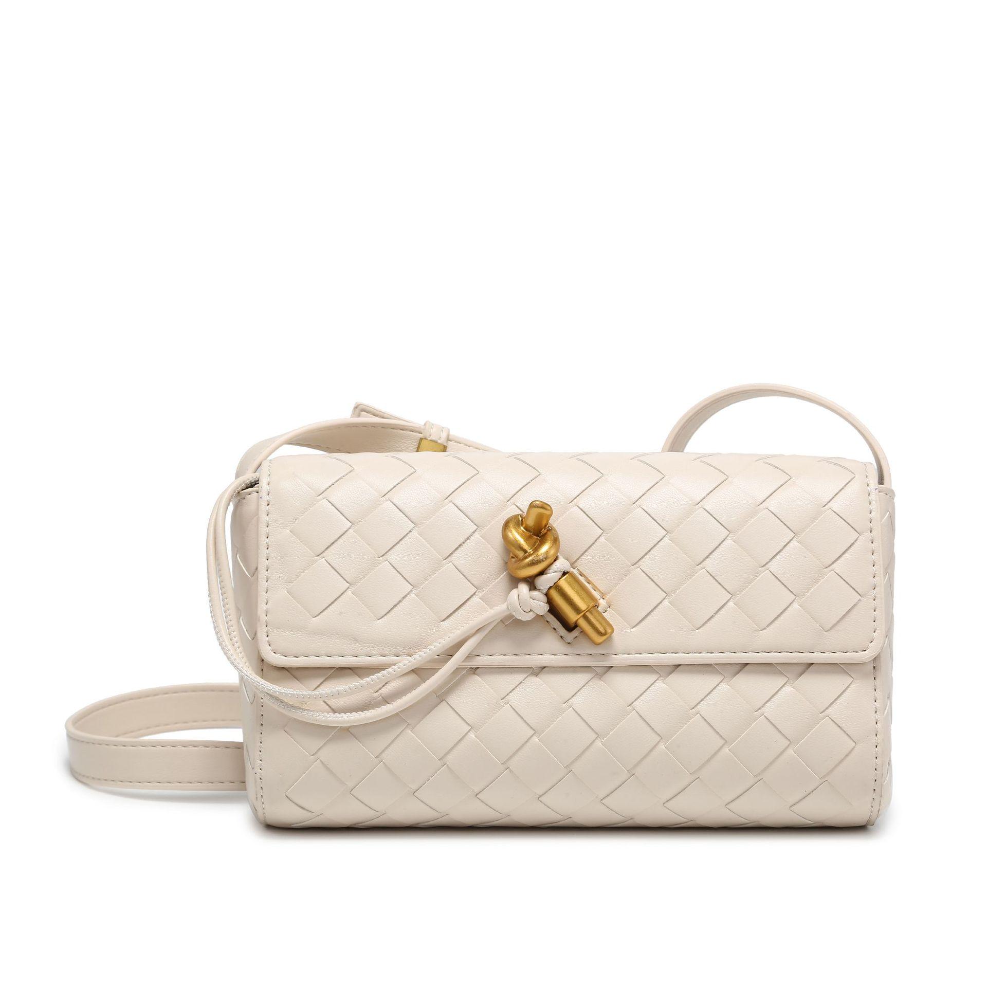 

Вечерняя сумка Cross-border B Mini Andiamo Woven Crossbody с замком в стиле ретро 21cm x 6cm x 14cm