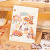 2pcs Kawaii Cute Cat PET Sticker DIY Decoration Scrapbook Diary Album Phone Case Water Cup Computer Luggage Aesthetic Stationery