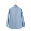 2026 Spring Retro Plus Size Cotton Embroidered Long Sleeve Cardigan for Women - Slimming 200 Jin Top for Plus Size 