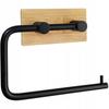 Adhesive Bamboo Toilet Paper Holder Hanger Without Drilling 3M