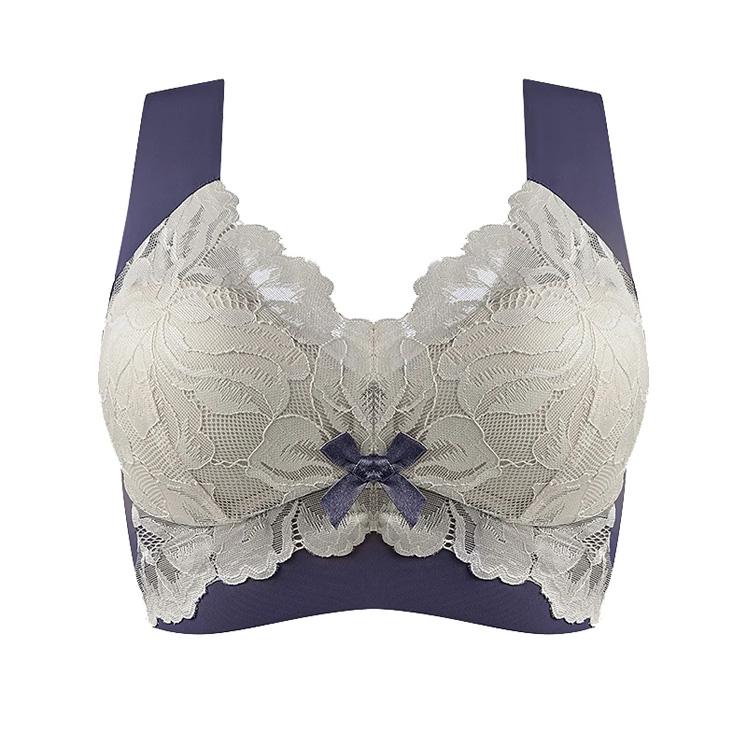 Plus Size Lace Bra for Women Plus Up Bras Seamless Wireless Bralette Comfort Thin Cup Brassiere Sexy Ladies Lingrie