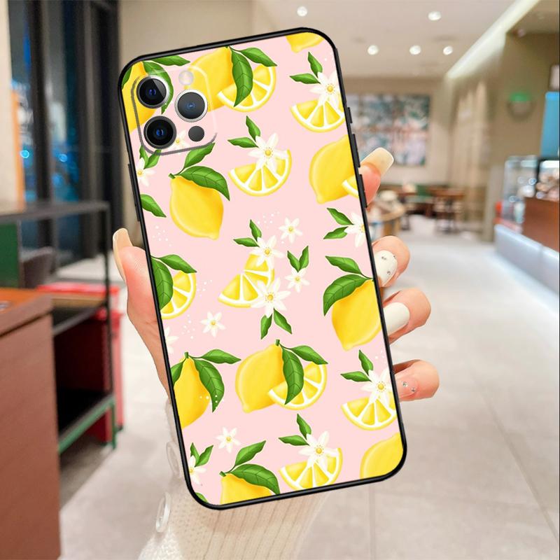 Lemon Fruit Phone Case For iPhone 17 16 15 14 13 12 11 Pro Max mini 16 Plus 16e 17 Air Protective Cover