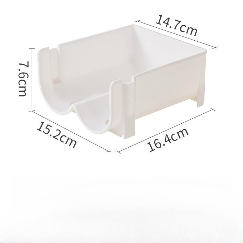 

1pc Storage Rack Insulated Cup Red Wine Rack Home Dorm Kitchen Countertop Stackable Desktop Bottle Storage Organizer 1-tier белый