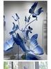 Large Pink Butterfly Art Set for Visual Merchandising, Window Decoration, Floral Display, and Hotel Landscaping