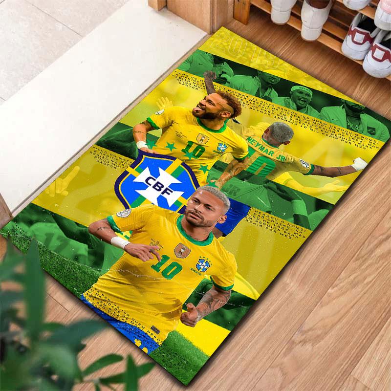 Neymar Jr Carpet Rug for Living Room Bedroom Home Sofa Decoration,Kids play Non-slip Floor Mat