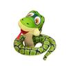 Cartoon cute sitting green snake doll plush toy zodiac snake doll children soothing pillow rag doll