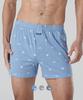 BHPOLOCLUB [3-Pack] Men'S Pure Cotton Patterned Knit Boxer Shorts