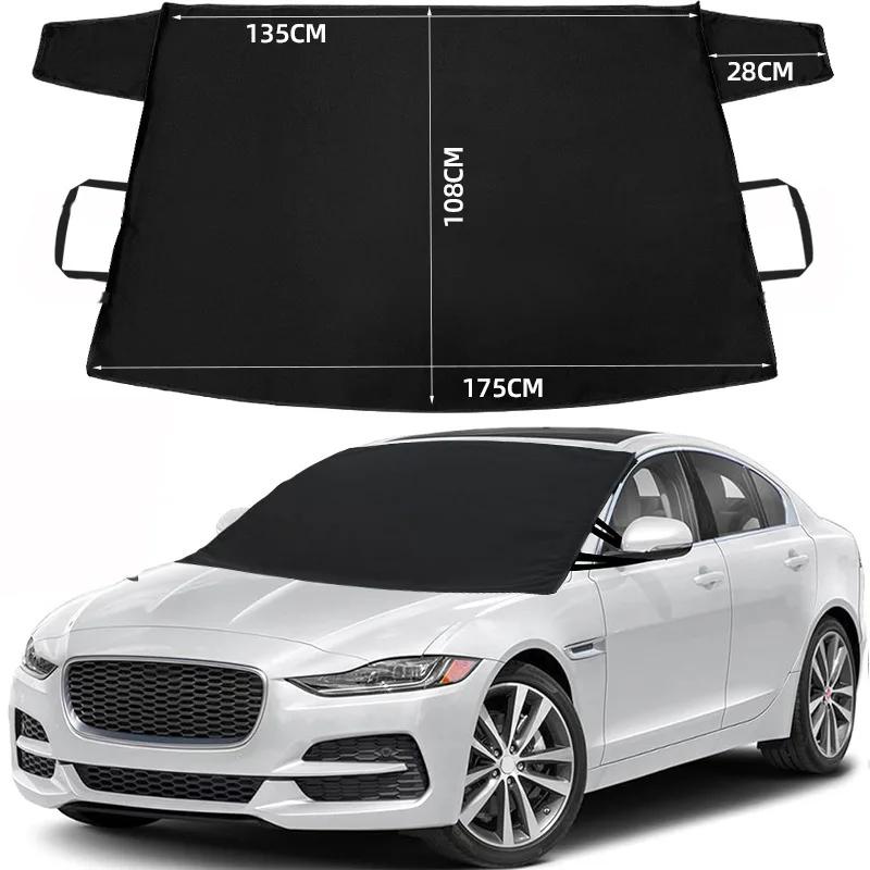 Windshield Frost Protector with Anti-Theft Straps, 600D Oxford Fabric for Ice & Snow, Multi-Size Universal for All Vehicles