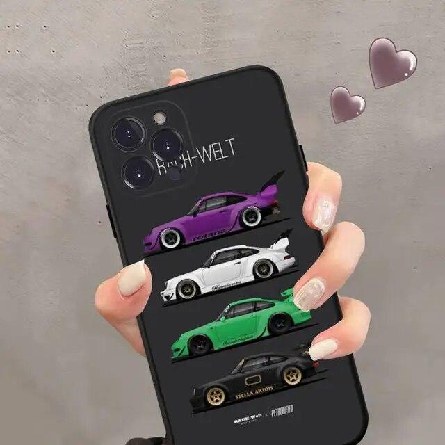 Animation Lovely Fashion Soft Phone For Iphone 6s Plus 14 XR 13 XS Max 6 Pro 11 7 Mini 8 X 12 Straight Silicone Soft TPU Silicon Case Cover