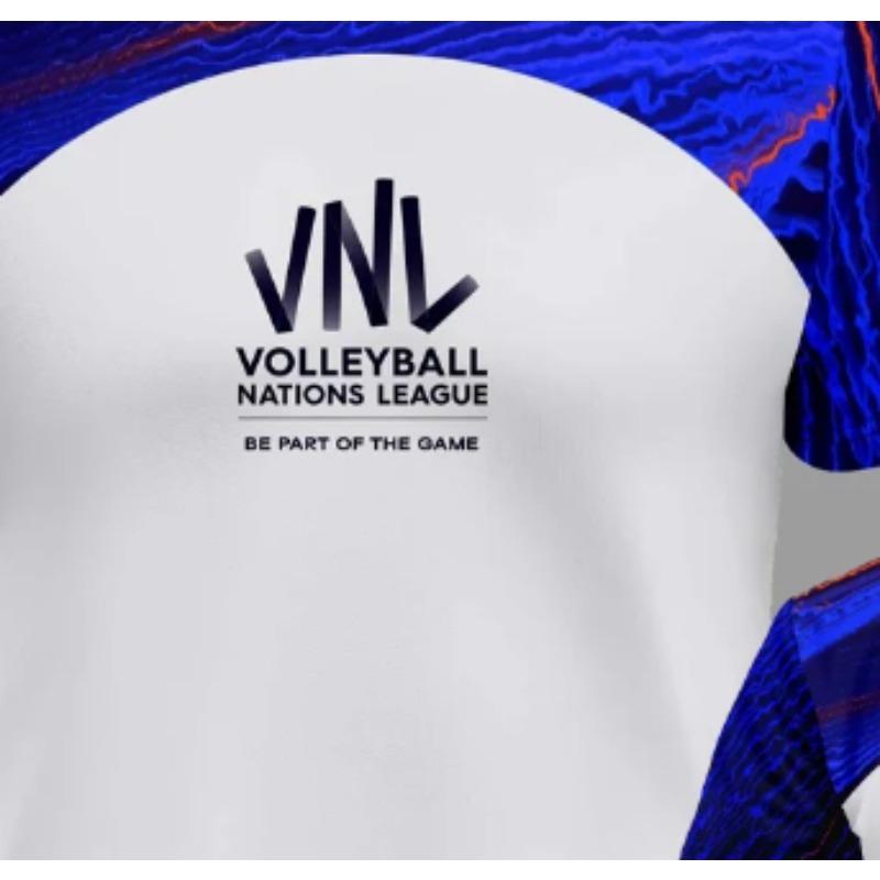 Letní top s kulatým výstřihem a 3D potiskem, módní, ležérní, sportovní, s krátkým rukávem, bílý volejbalový dres, pánská trička