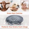 Hair Filter Silicone Hair Catcher Shower Drain Easy Clean Round Sink Drain Strainer Anti Clogging Sink Drain Kitchen Tool