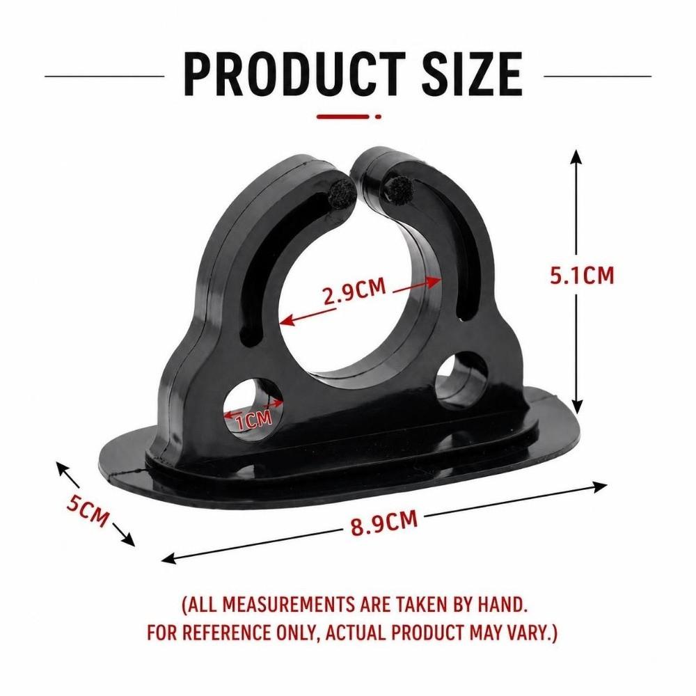 4PCS Easy To Install Inflatable Boat Paddle Clips Open‑style Oar Ring Paddle Oar Keeper for Kayak