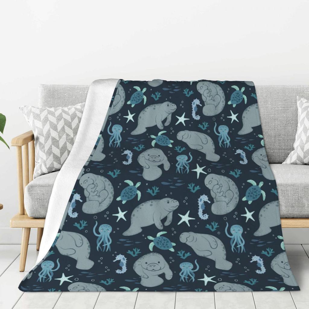 Bohemian Elephant Pattern Digital-printed Polyester Bedroom Velvet Flannel Soft Sofa Cover Blanket Fleece Soft Blankets for Beds