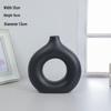 Nordic Ceramic Circle Vase - Creative Home Decor for Living Room