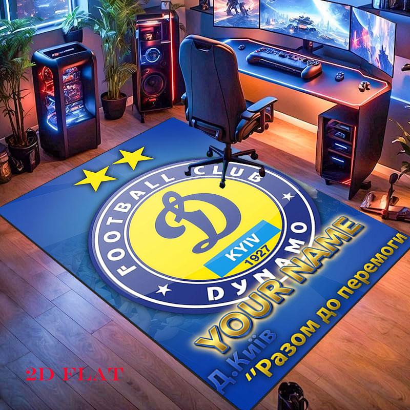 Custom Dynamo Kyiv Carpet Rug for Living Room Bedroom Home Sofa Decoration,Kids play Nonslip Floor Mat