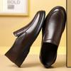 Fashion Autumn New Anti-slip Loafers for Men Fashion Casual Solid Color Leather Shoes Male Soft Sole Designer Business Shoes Man