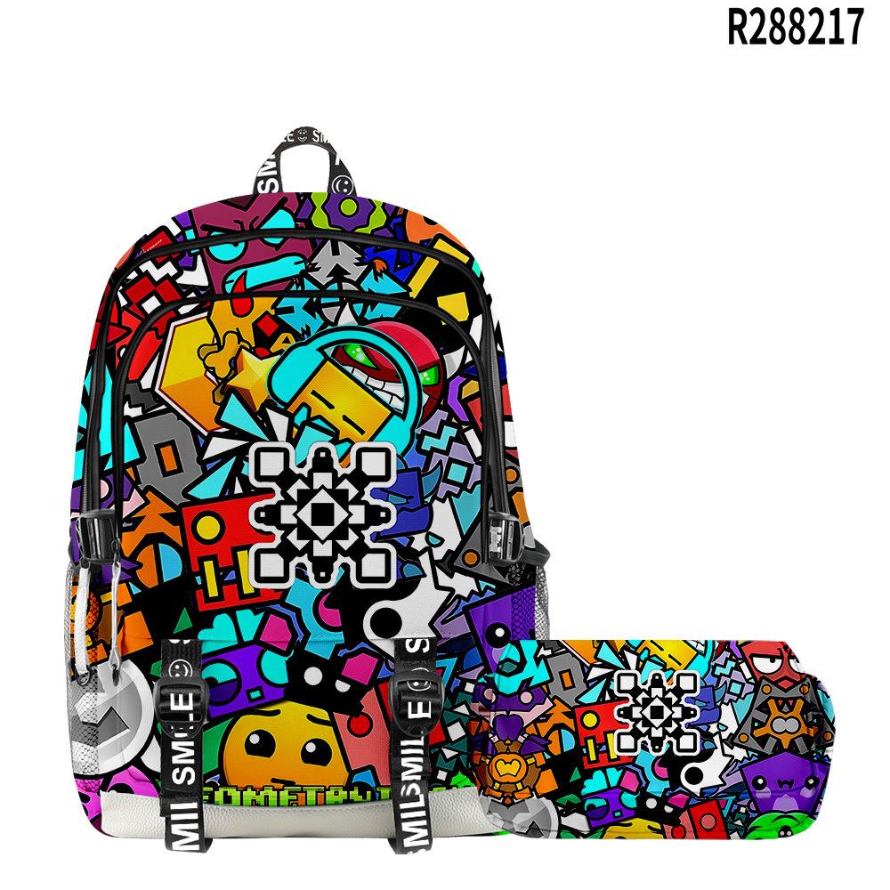 Hip Hop Trending Bad Bunny 3D Patroon Leerling Schooltassen Voor Iedereen Oxford Waterbestendig Laptop Veelzijdige Reis Rugzakken