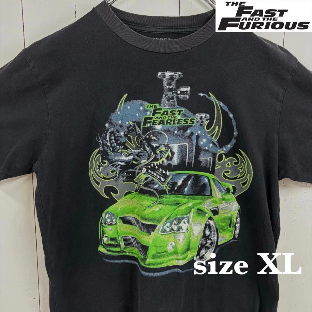 Fast and Furious Movie T-Shirt XL Black Vintage Graphic Tee Short Sleeve M