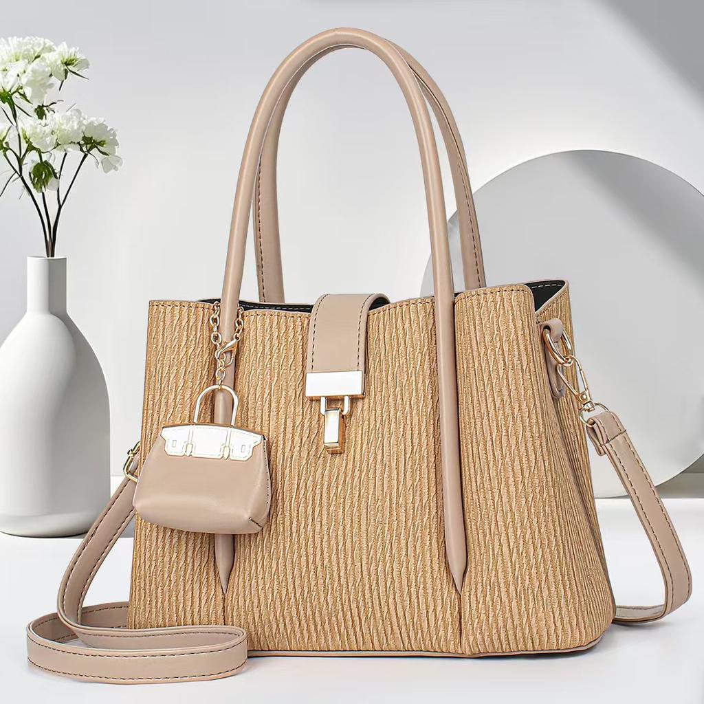 Neue gestreifte modische Handtasche mehrschichtig große Kapazität Umhängetasche hochwertig Tragetasche vielseitig Crossbody-Tasche