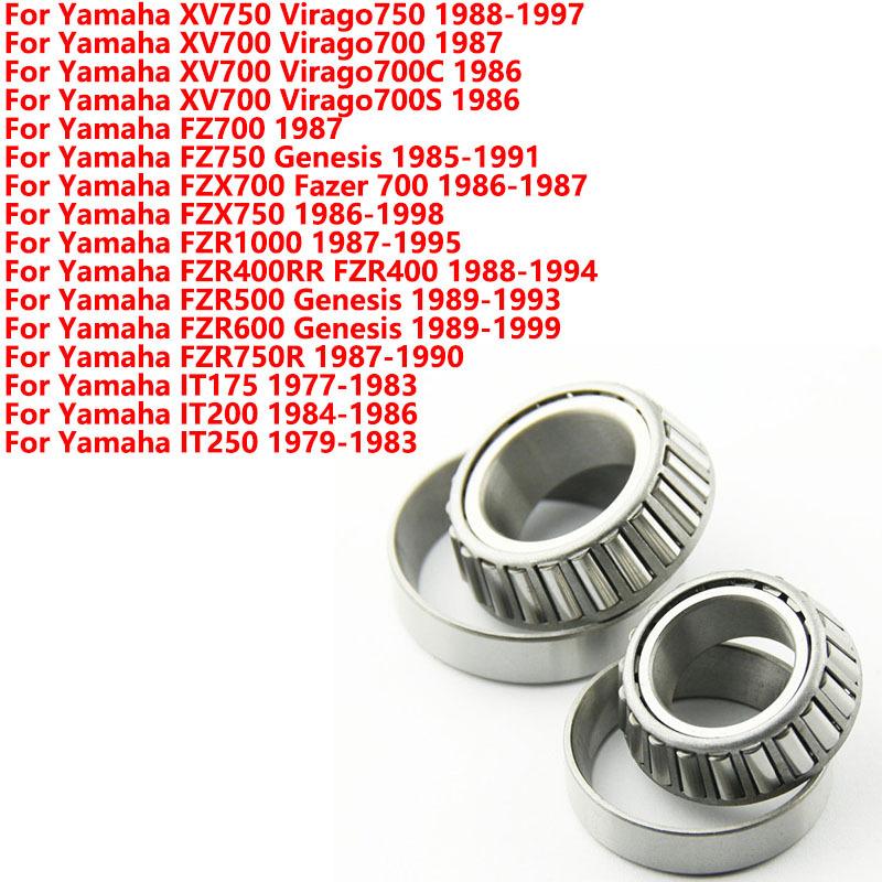 Motorcycle Steering Head Bearing Kit For Yamaha FZX700 FZR1000 FZR400RR FZR500 FZR600 XV750 XV700 FZ700 FZR750R IT175 IT200