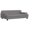VidaXL Dog Bed, Pet Sofa with Wooden Frame, Basket for Puppies Indoor House, Grey 171879
