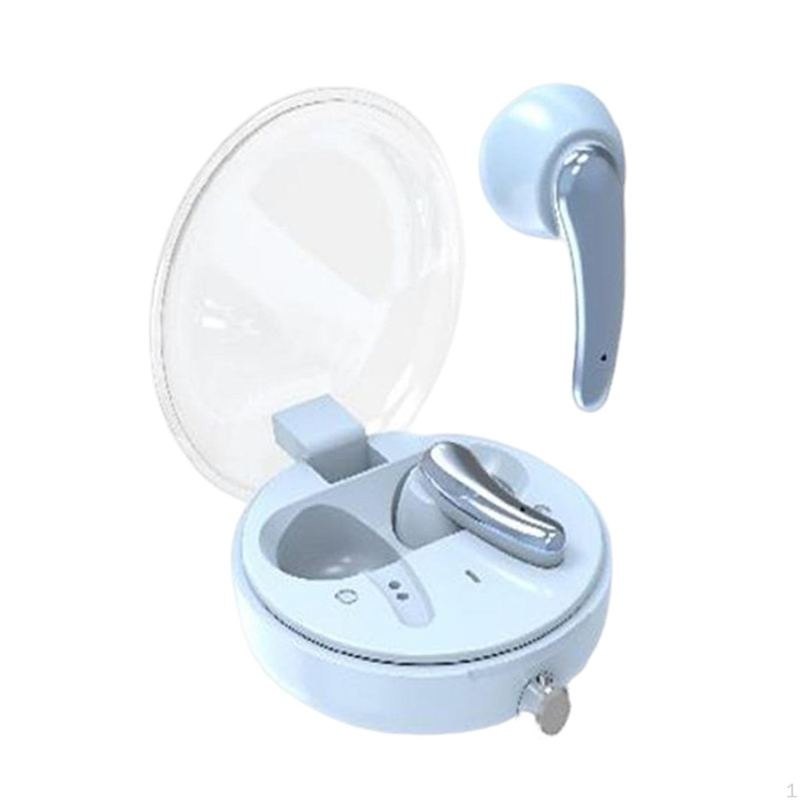 

Wireless Earbuds Calling Hands Free Earphones Earpiece for Fitness Sports Light Blue