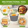 Air Fryer Silicone Cake Mold Reusable Non-stick Baking Mold Suitable for Egg Tarts Desserts Poachers Muffin Boxes Muffin Trays