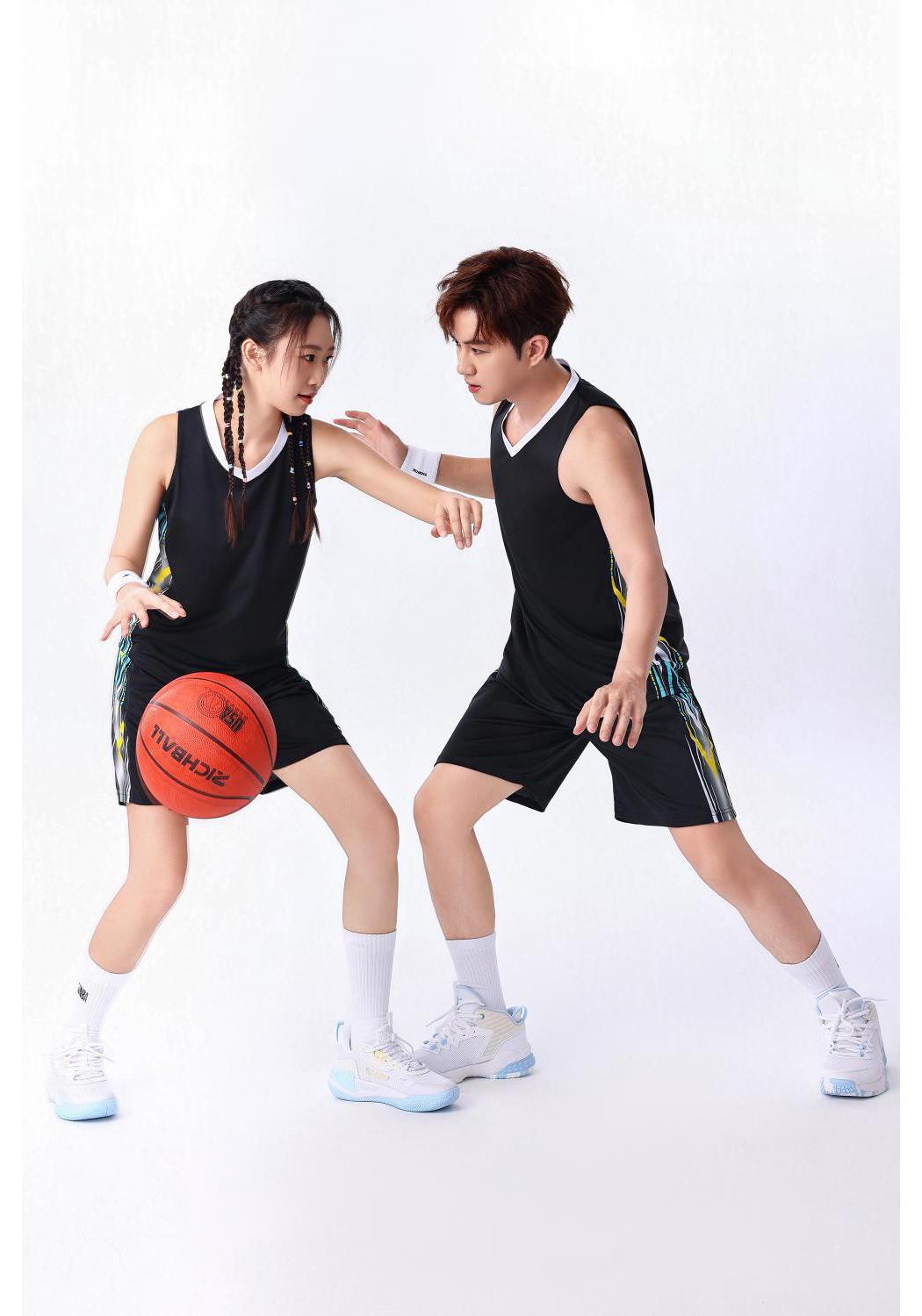 Kids Quick-Dry Basketball Jersey Set - Unisex Training & Team Uniform XS
