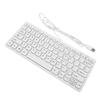 USB-Tastatur mit Kabel 78 Tasten Kompakte leise Tastatur für PC Laptop Tablets Desktop-Computer