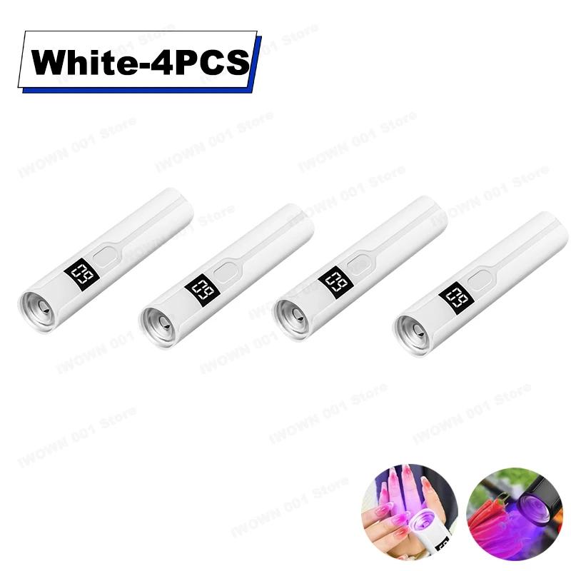 Timing Display Portable Handheld Mini Nail Lamp Family Quick Dry Flashlight Pen Chargeable Nail Dryer Machine Uv Led Nail Lamp