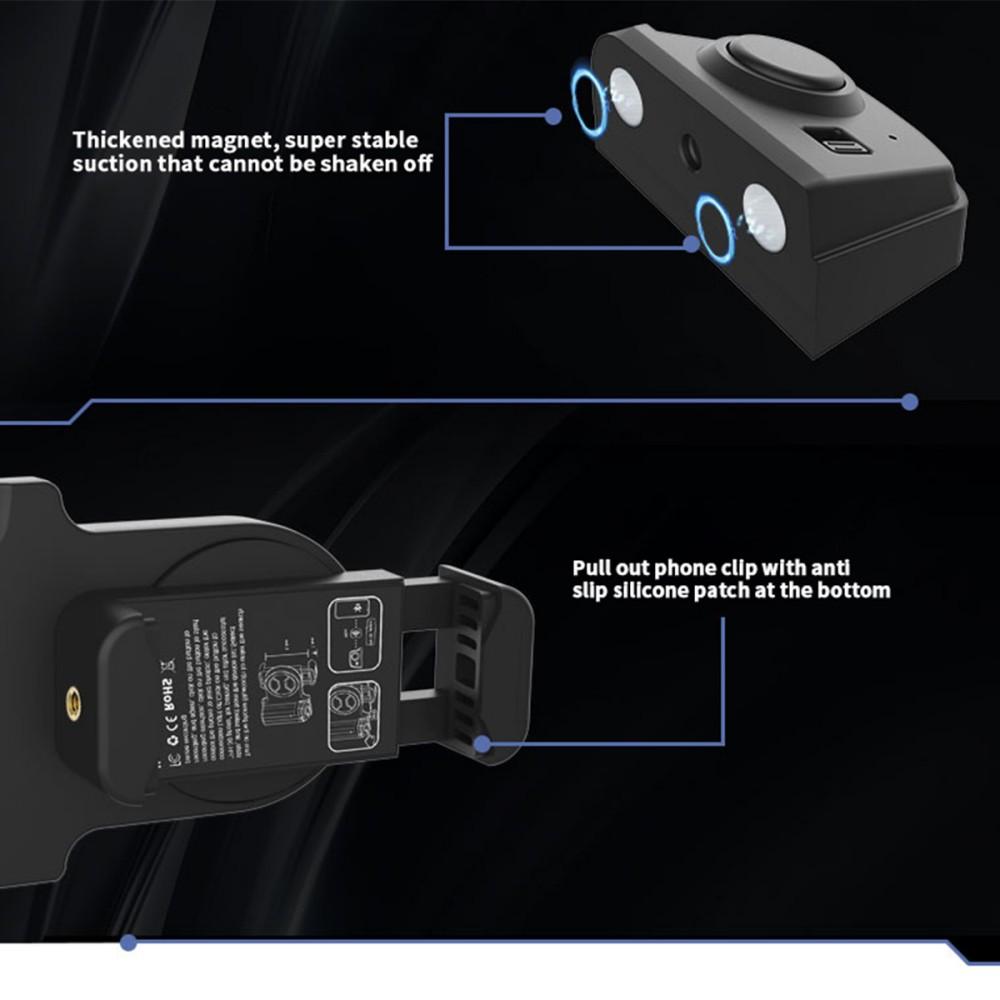 Smartphone Kamerahandtag Grepp Universell Bluetooth-utlösare Selfie Stabilisator Vertikal Horisontell Fotografering Fototillbehör