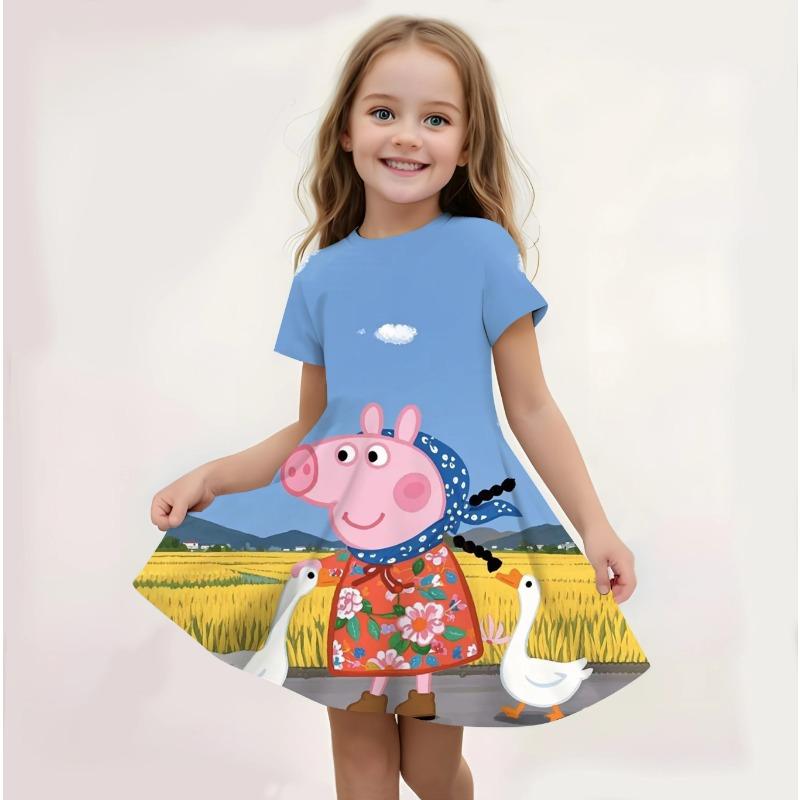 Kpop Demon Hunters Summer Girls Nightgowns 2-12 Years Teen Girl Dress Kids Pajamas Sleepwear=