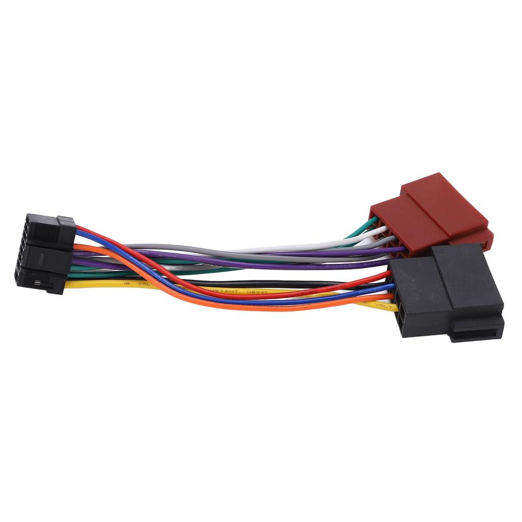 ISO Wiring Harness Connector Adaptor Plug 16 Pin Car Stereo Radio Loom Replacement for Alpine