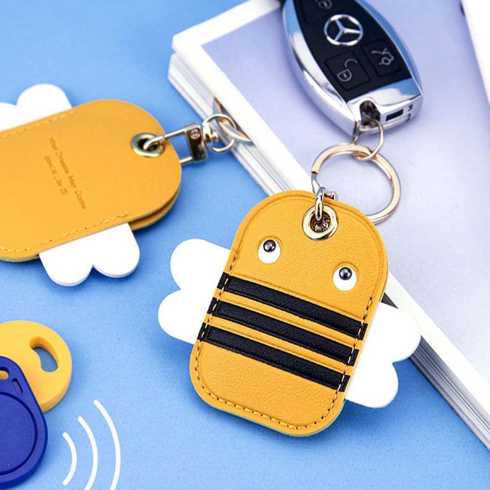 Useful Access Card Bag Pendant Keychain Access Control Card Cover Case Key Ring Keyfob