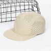 Schnelltrocknende atmungsaktive 5-Panel-Laserperforierte Nylon-Skate-Kappe, Sommer-Kurzkrempe-Sonnenhut, Große Größe für Hip-Hop Camping