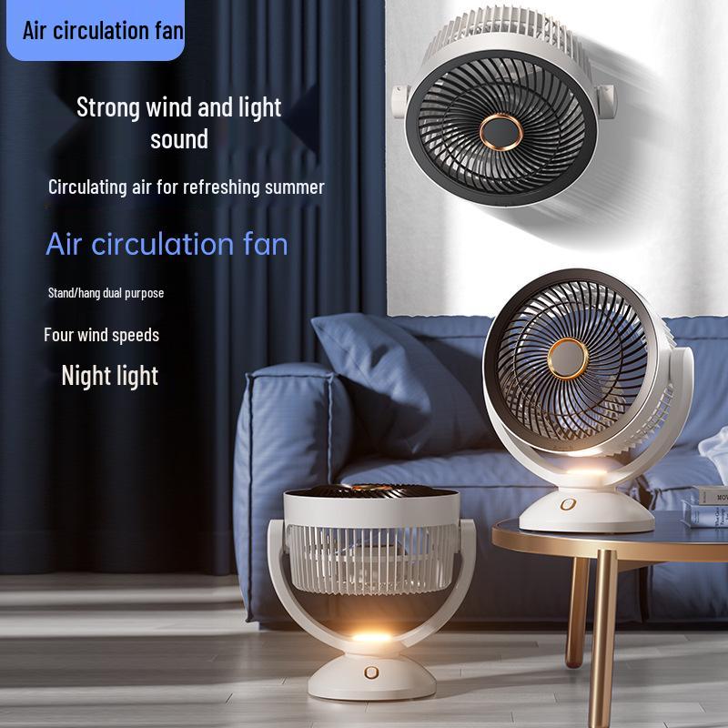 Rechargeable High-Power Desktop Circulating Fan for Student Dorms and Bedrooms