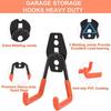 5 Size Heavy Duty Metal Hook Garage Organizer Wall Mount Anti-slip Bicycle Hanger Hooks Storage Hook For Ladders Garden Tool