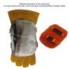 Thermal Insulated Welding Protective Hand Shield with Fire Resistant Cowhide and Aluminum Coating for Industrial Use