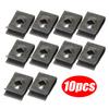 Car Self-Tapping Screws U-Clips Bumper Mudguard Trim Plate Fasteners Automotive Metal U-Clips Auto Bumper Black Clamps
