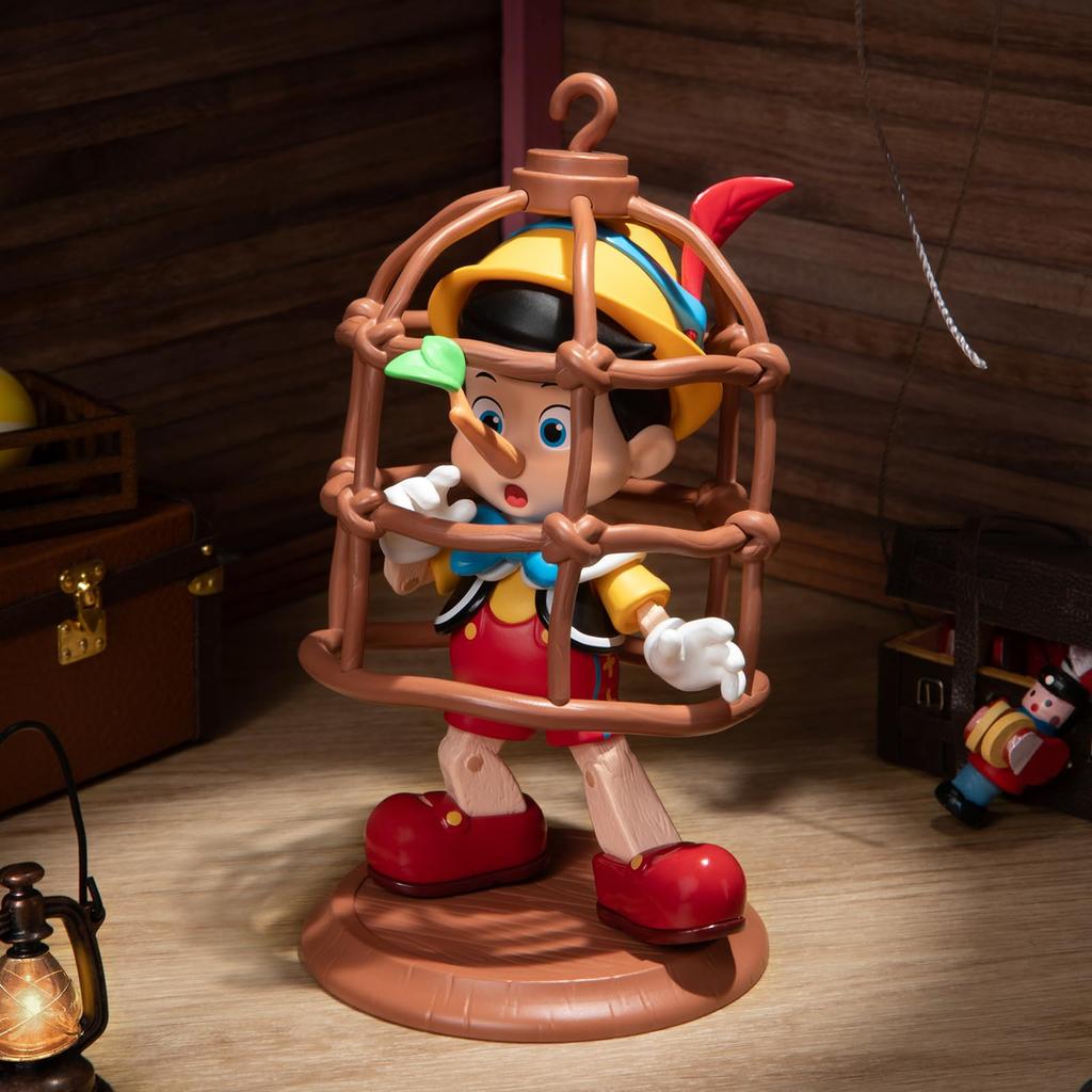 TOP SPIELZEUG Disney Serie Gachapon Blind Box Figur Plastikmodell Premium Weichvinyl Spielzeug Geburtstagsgeschenk Pinocchio Disney Figur Sammlerstück "Pinocchios