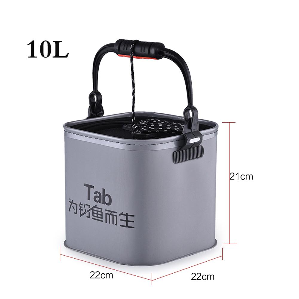Portable EVA Fishing Bag Collapsible Bucket for Live Fish Box Oxygen Pump Car Camping Water Container Basin Tackle Storage Case