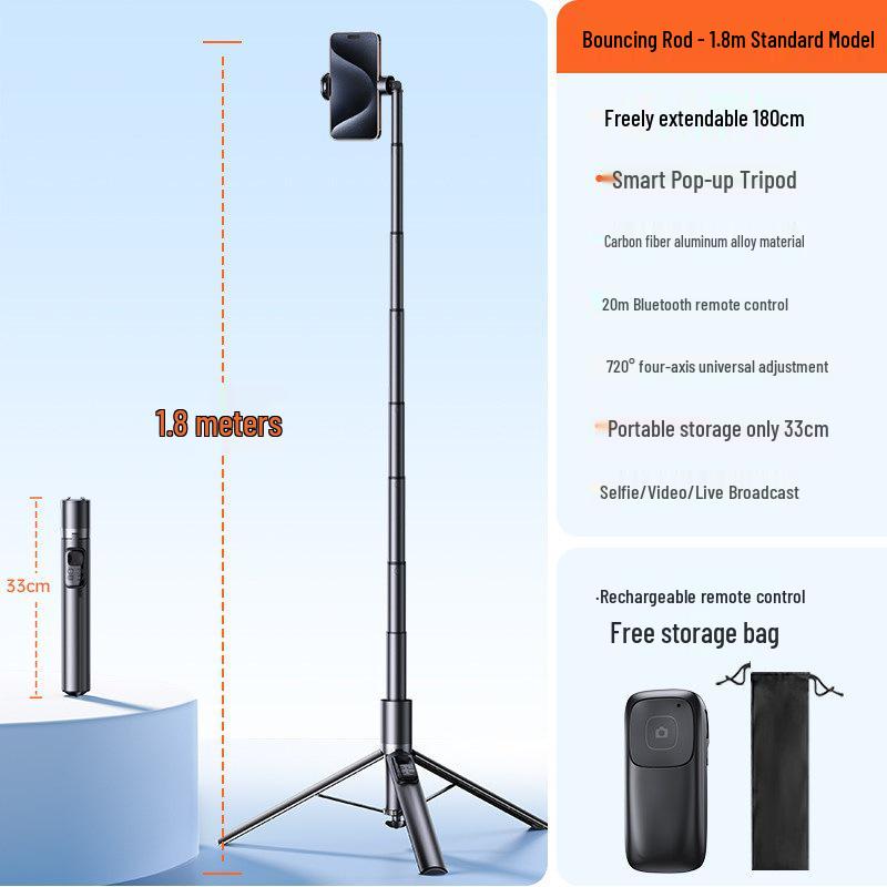 2026 Dual-Machine Selfie Stick & Tripod for Concerts and Travel