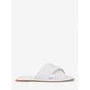 Michael Kors Portia Flat Slide Sandal 49t5pofa1a1999 Optic White