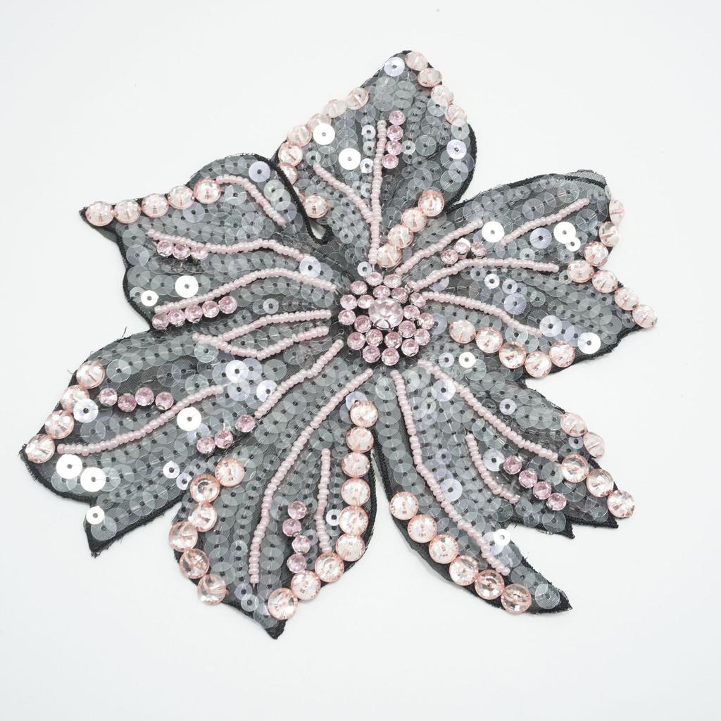 LHY Stylish Five Color Embroidered Flower Clothing Ingredients With High Quality and Fair Price Accessories