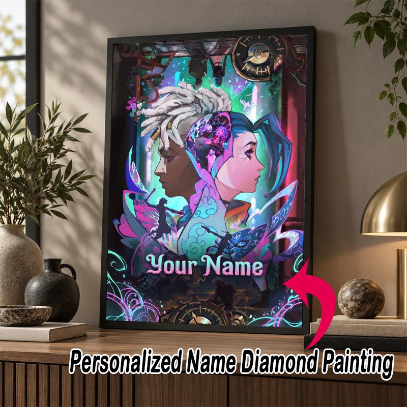 Custom Name Arcane 5D Diamond Painting Personalized Full Drill Diamond Art Kit Gift
