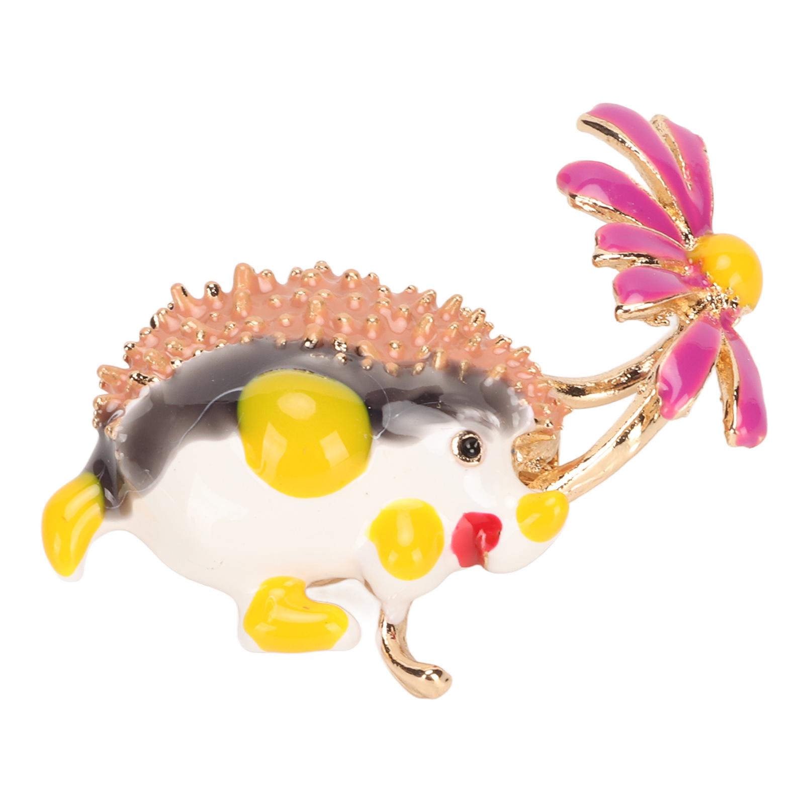 

Брошь-пингвин с ромашкой, милая модная эмалевая брошь с ромашкой и животным для свиданий, черная, фиолетовая