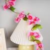 2.2m Flower Garland Artificial Flower String With Leaves Silk Sakura Cherry Ivy Vine Blossom For Wedding Home Garden Arch Decor