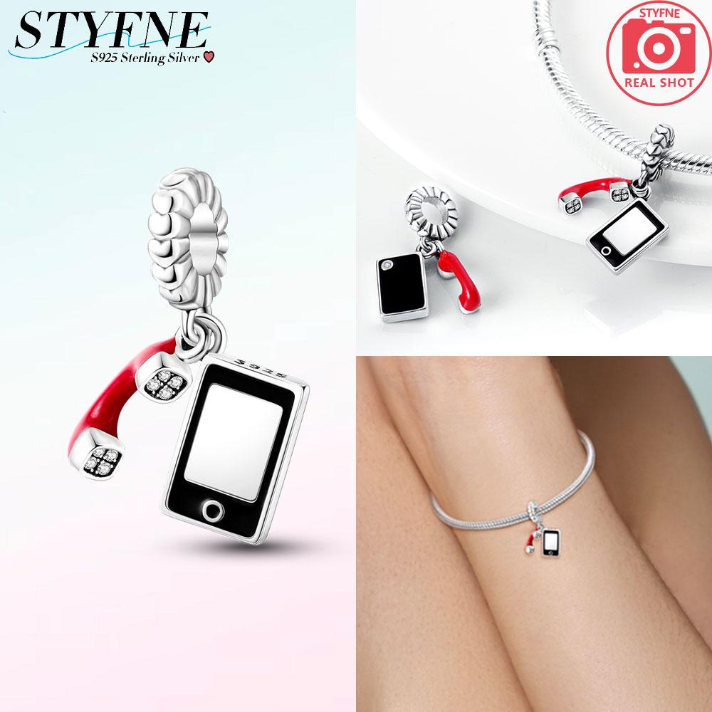 

Original Charms Copper Creative Phone Handle Pendants Fit Charms Plata Bracelets For Women Jewelry Making Fine Gifts
