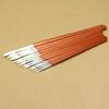 12pc/lot Fine Red Pearl Wooden Paint Acrylic Watercolor Oil Painting Artists Nylon Wool Brushes Set Of Sclool Art Supplies